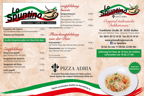 p-printmedien-grafikdesign-grafikdesigner-grafik-design-mediengestaltung-mediengestalter-werbeagentur-print-druck-flyer-restaurant-lo-spuntino-giessen Hochzeit Brautpaar Shooting Fotograf