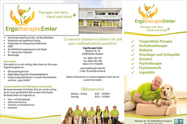 p-printmedien-grafikdesign-grafikdesigner-grafik-design-mediengestaltung-mediengestalter-werbeagentur-print-druck-flyer-therapiezentrum-emler-wetzlar Hochzeit Brautpaar Shooting Fotograf